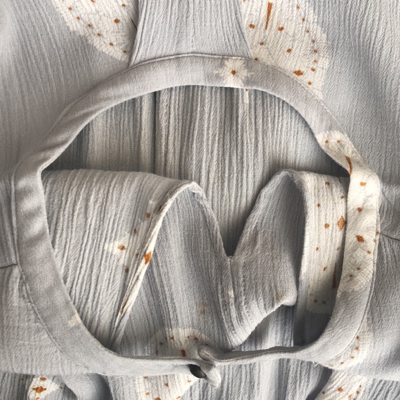 NWOT Free People Womens Dress Size / Top (S) Medallion Print, Light blue gray . - Picture 9 of 9